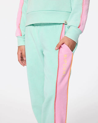 Rip Curl Girl's (0-6) Surf Revival Track Pant - Light Aqua