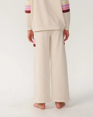 Rip Curl Girl's Surf Revival Track Pant - Oatmeal Marle