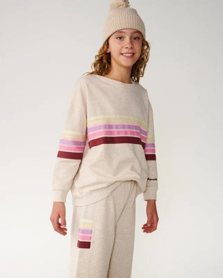 Rip Curl Girl's Surf Revival Track Pant - Oatmeal Marle