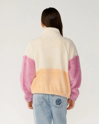 Rip Curl Girl's (8-16) Surf Revival Zip Through Polar - Shell