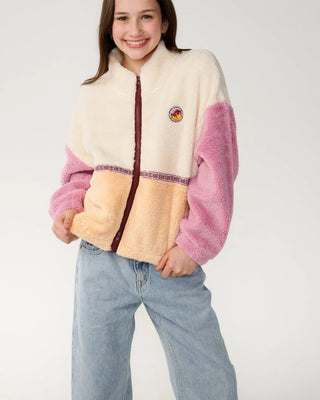 Rip Curl Girl's (8-16) Surf Revival Zip Through Polar - Shell