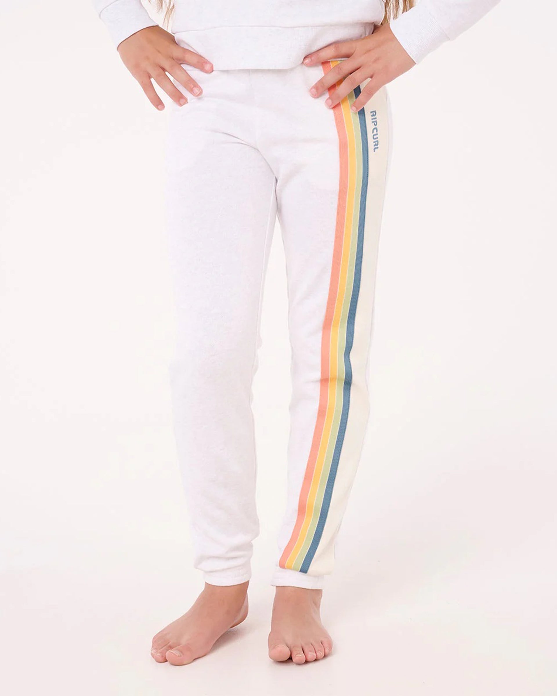 Rip Curl Girl's (8-16) Surf Revival Track Pant - Grey Marle