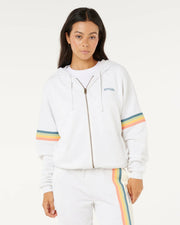 Women's Surf Revival Zip Through Jacket - Grey Marle