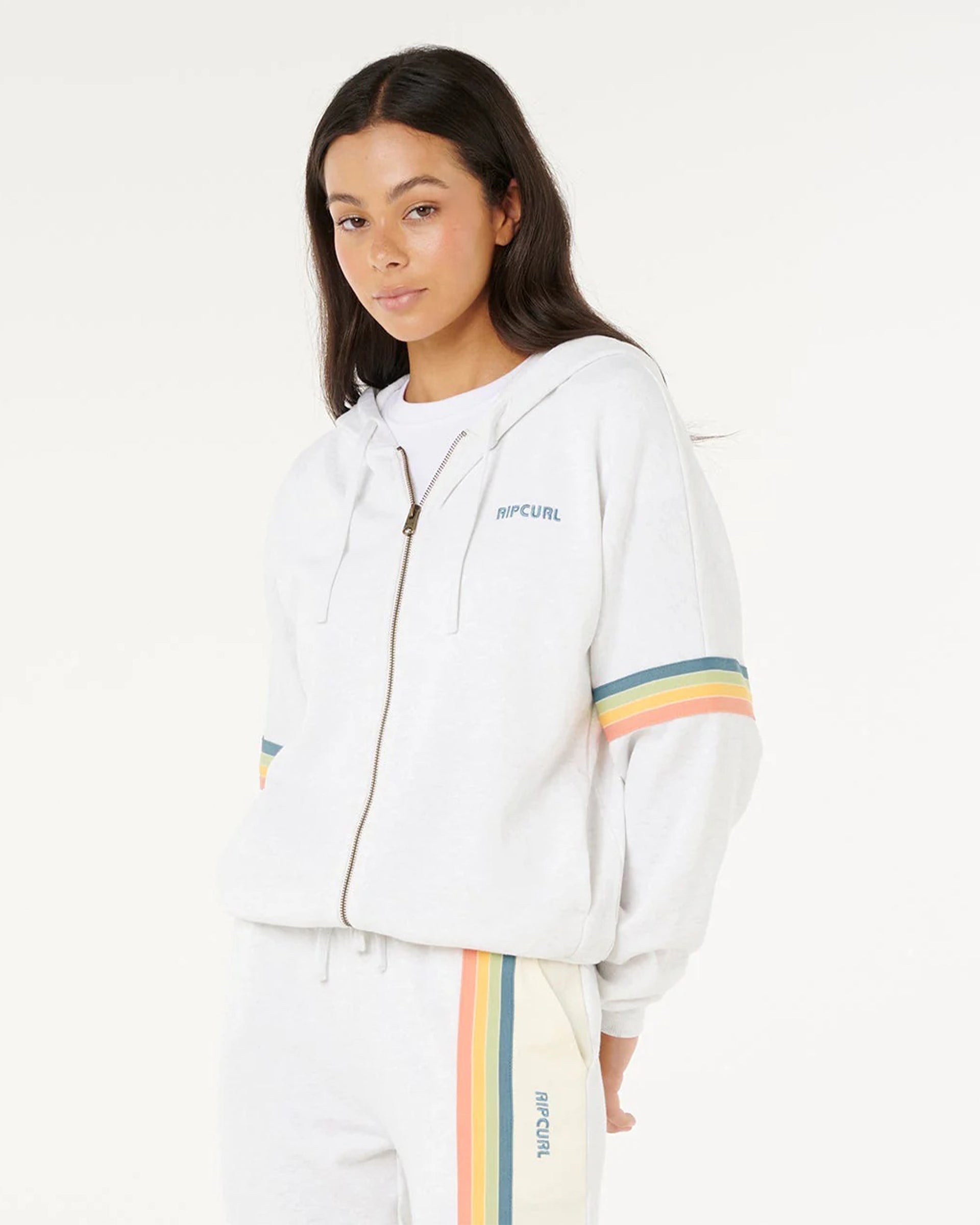 Women's Surf Revival Zip Through Jacket - Grey Marle