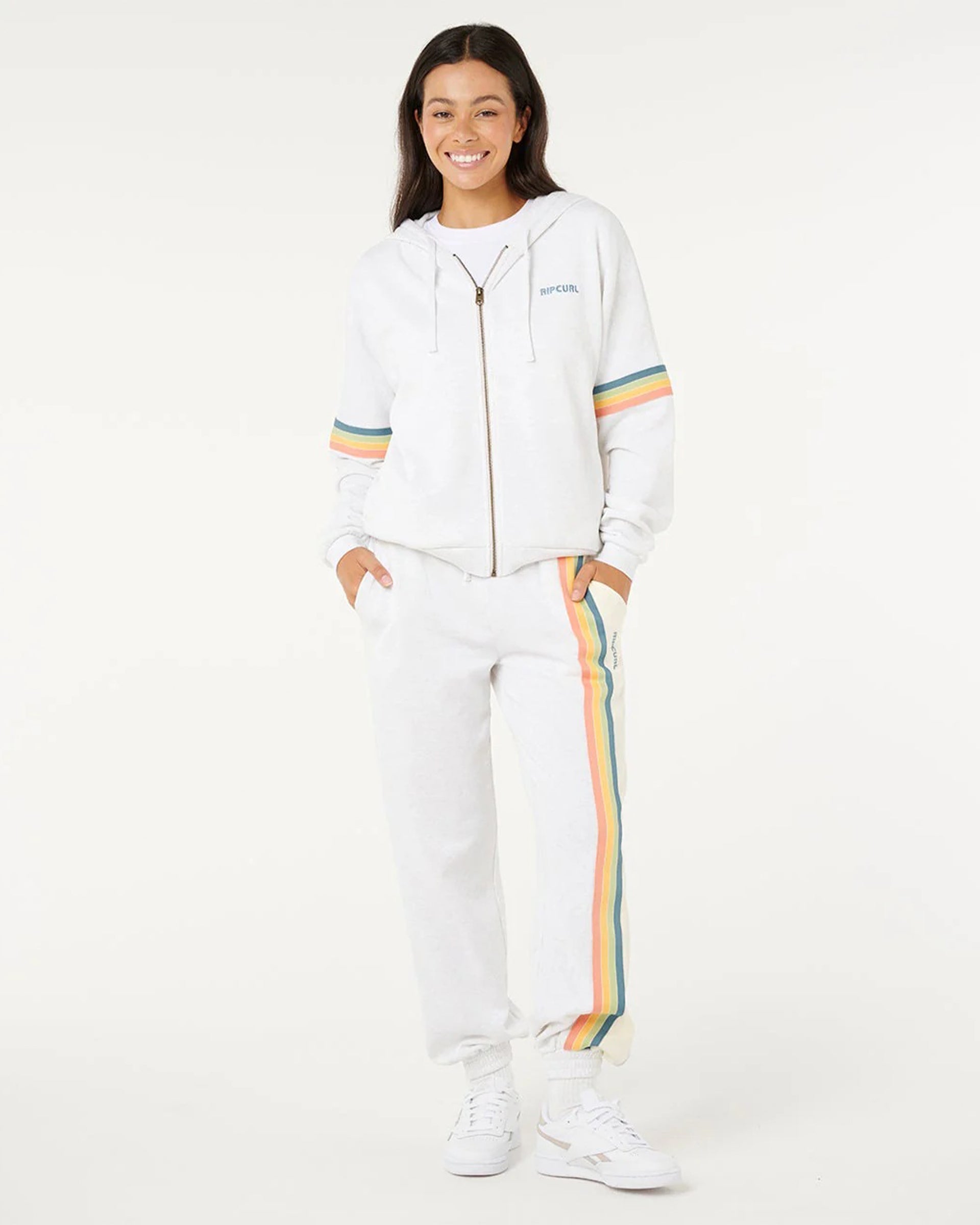 Women's Surf Revival Zip Through Jacket - Grey Marle