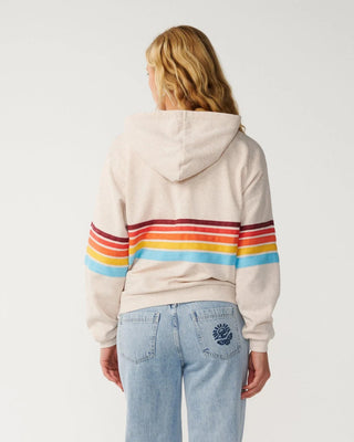 Rip Curl Women's Surf Revival Relaxed Zip Thru - Oatmeal Marle