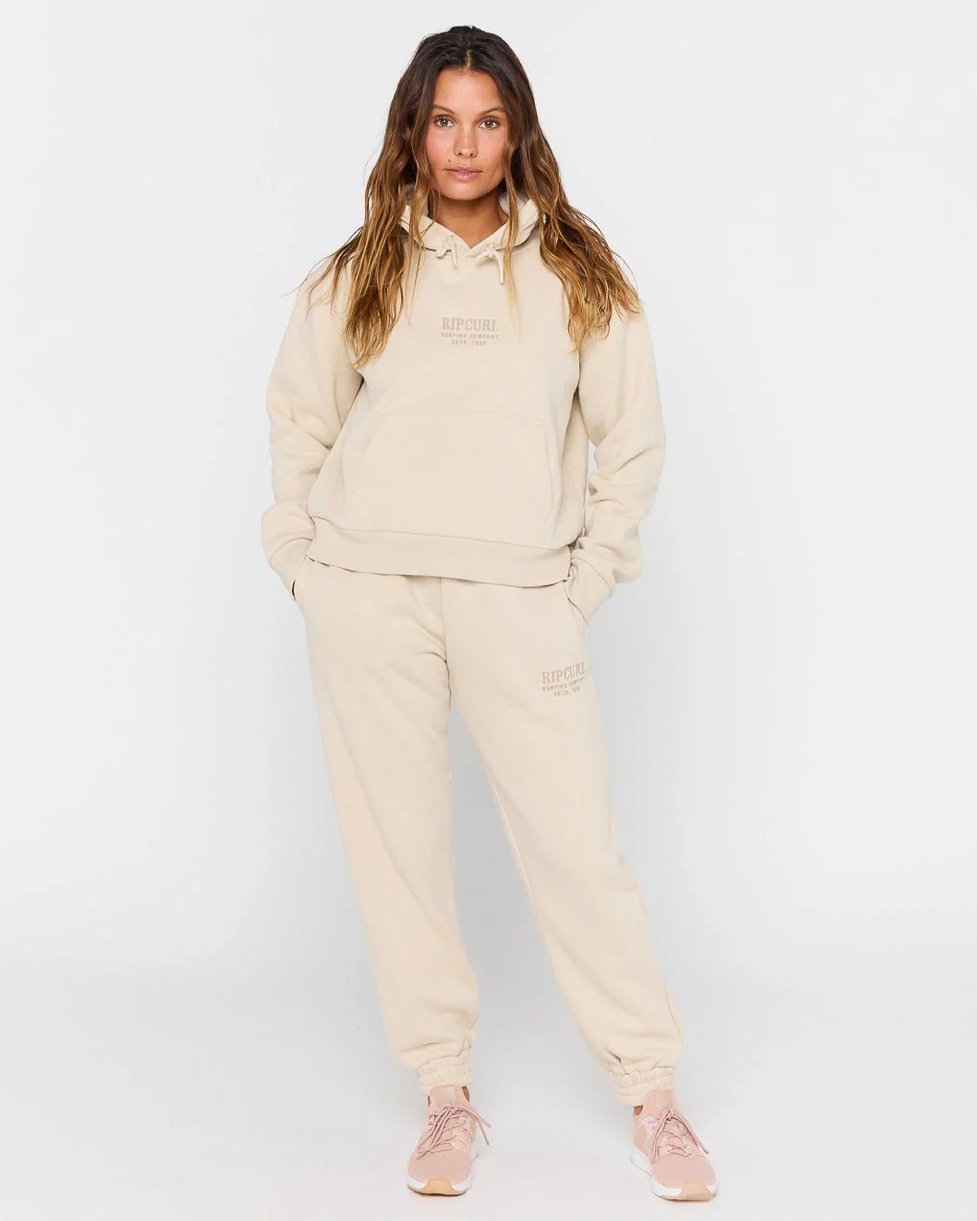 Rip Curl Women's Surf Staple Relaxed Hoodie - Natural