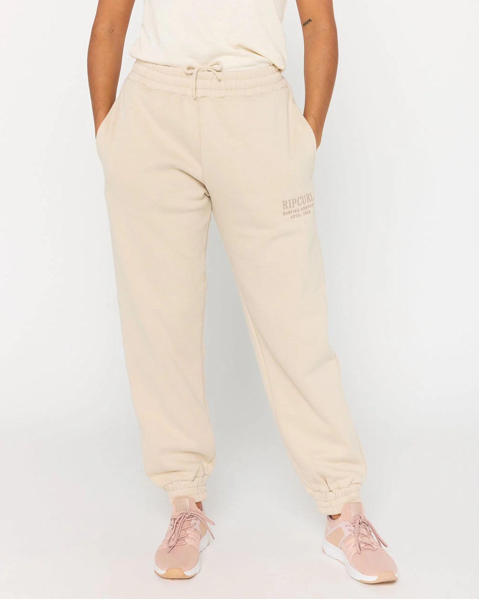 Rip Curl Women's Surf Staple Track Pant - Natural
