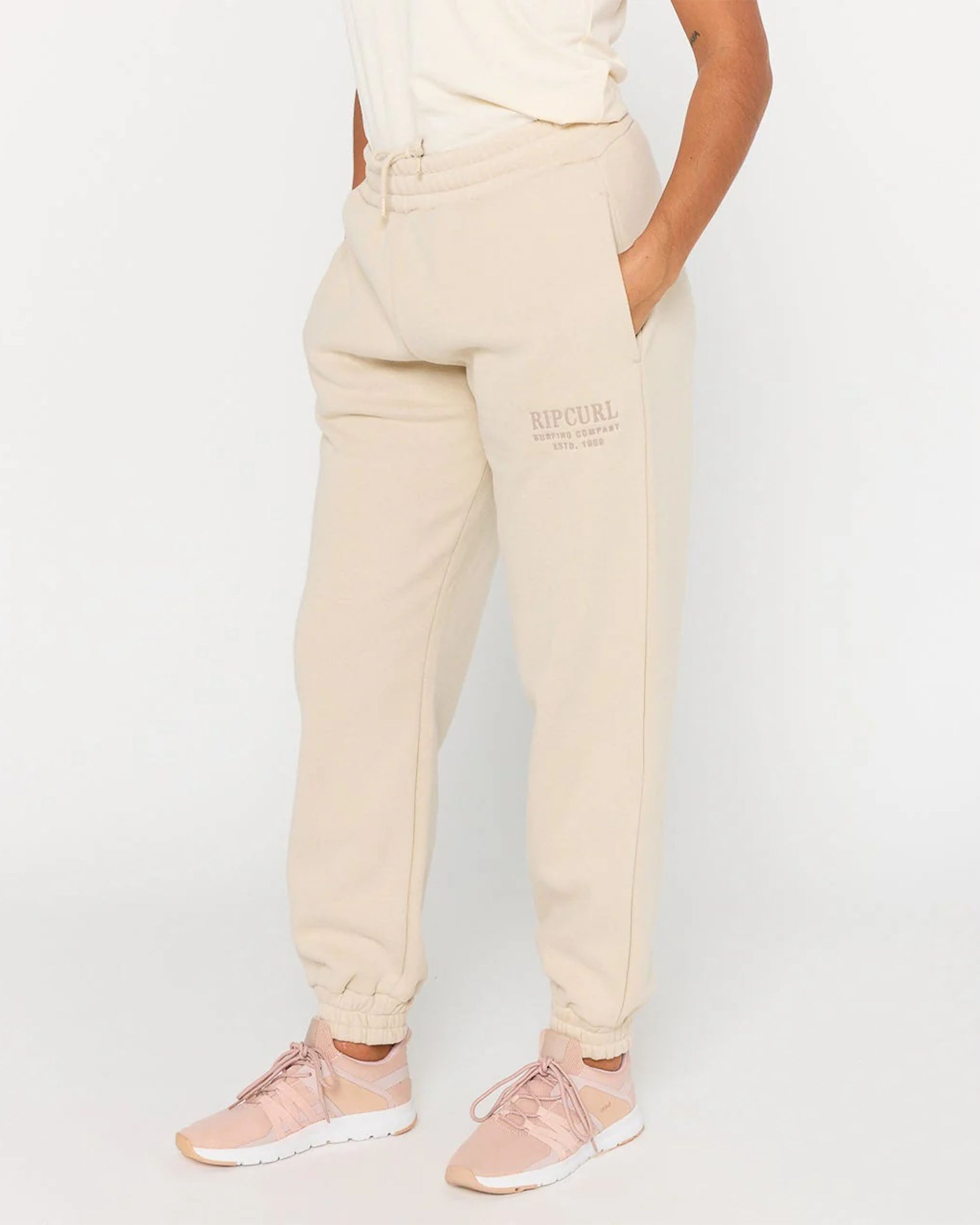 Rip Curl Women's Surf Staple Track Pant - Natural