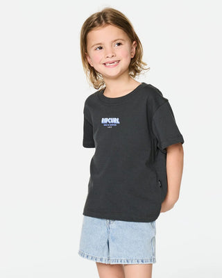 Rip Curl Girl's (1-8) The Road Trip Tee - Washed Black