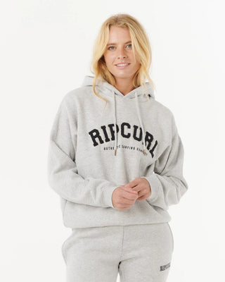Rip Curl Women's Varsity Hoodie - Grey Marle/Black