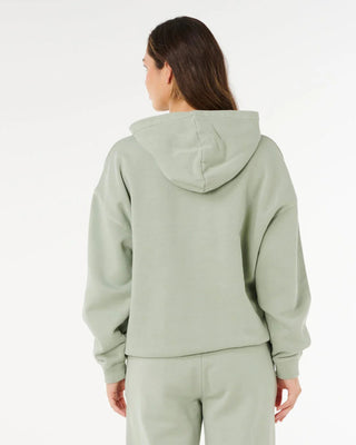 Rip Curl Women's Varsity Sports Oversized Hoodie - Aqua Gray