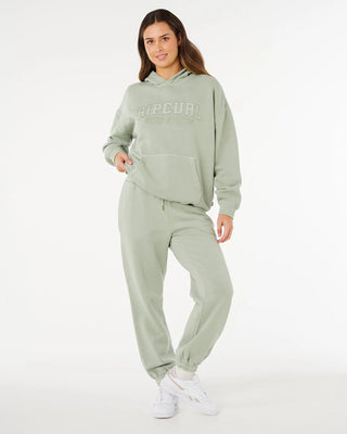 Rip Curl Women's Varsity Sports Oversized Hoodie - Aqua Gray