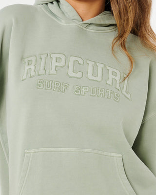 Rip Curl Women's Varsity Sports Oversized Hoodie - Aqua Gray
