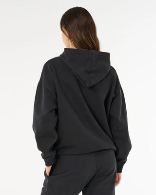 Rip Curl Women's Varsity Sports Oversized Hoodie - Black