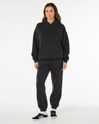 Rip Curl Women's Varsity Sports Oversized Hoodie - Black
