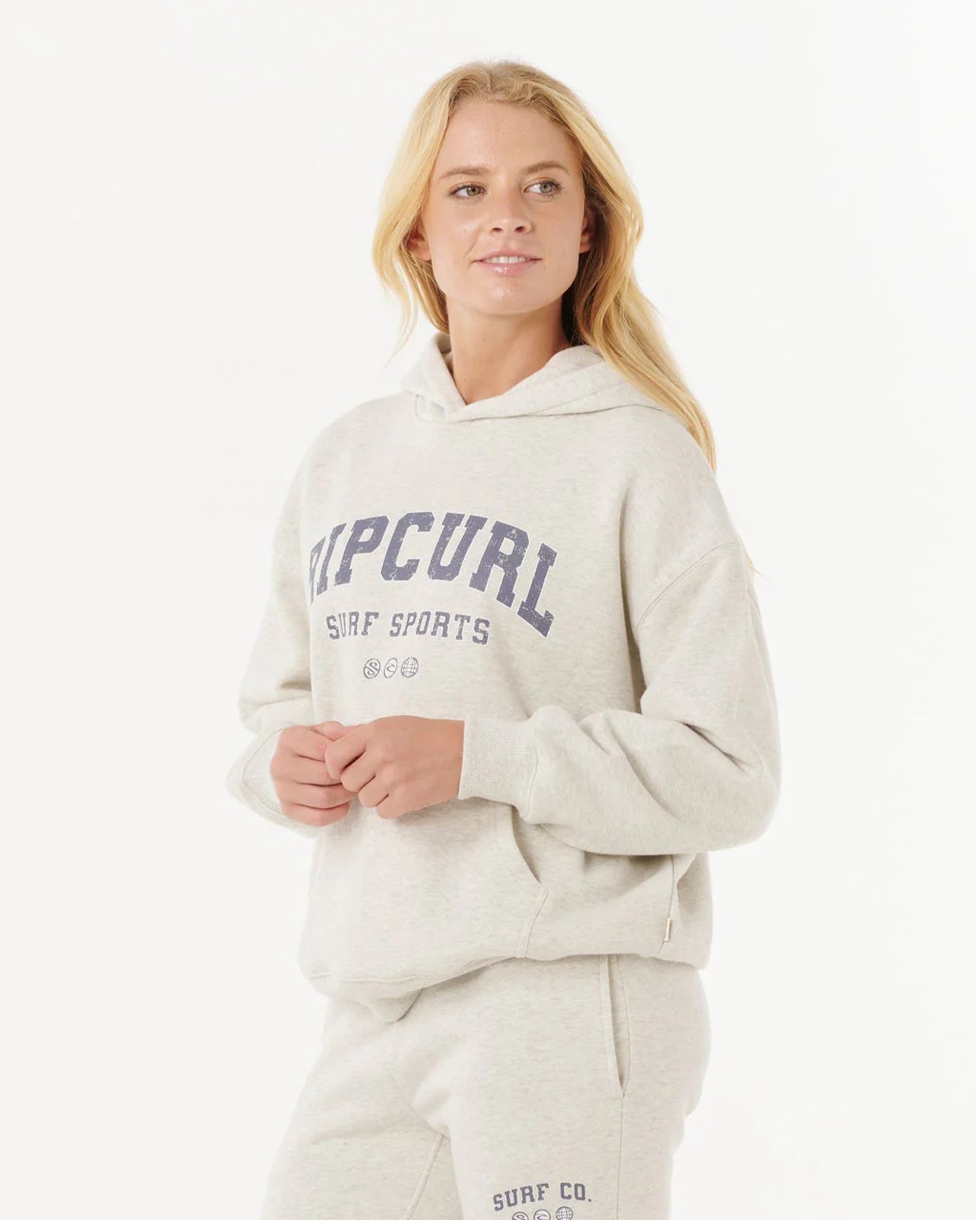Rip Curl Women's Varsity Sports Pullover Hoodie - Sports Marle