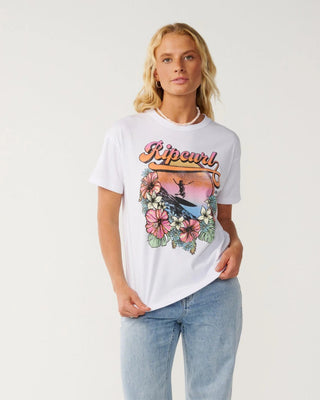 Rip Curl Women's Wave Relaxed Tee - White