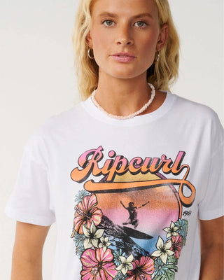 Rip Curl Women's Wave Relaxed Tee - White
