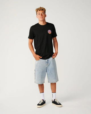 Rip Curl Wettie Passage Icon Short Sleeve T-Shirt - Black