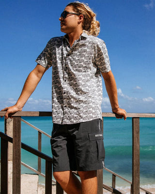 Rip Curl Artist of the Search Yardy Short Sleeve Shirt - Washed Black