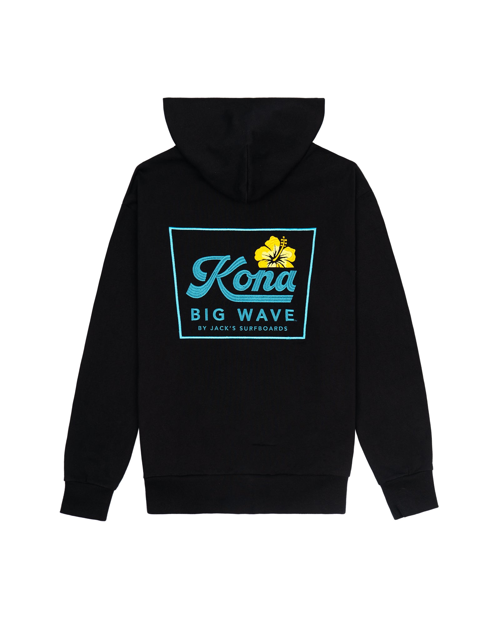 Kona Big Wave x Jack's Surfboards Men's Road Trip Pullover Hoodie- Black