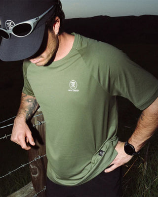 Roark Alta Elite Trail Short Sleeve T-Shirt - Light Military