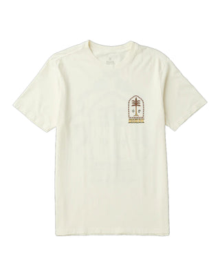 Roark Augs Palm Premium Short Sleeve T-Shirt - Off White