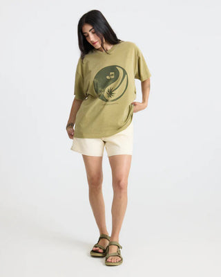 Roark Women's Balance Oversized Premium Short Sleeve T-Shirt - Dusty Olive