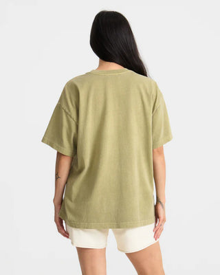 Roark Women's Balance Oversized Premium Short Sleeve T-Shirt - Dusty Olive