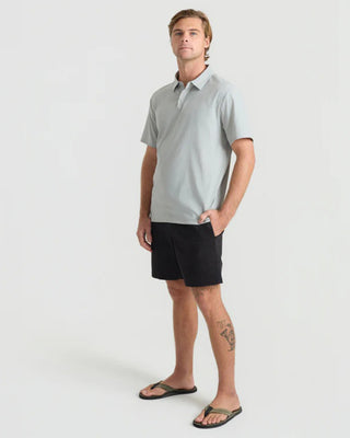 Roark Bless Up Breathable Stretch Polo - Grey