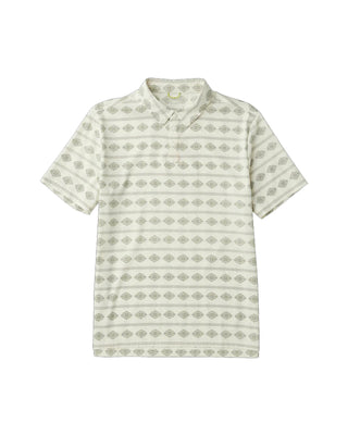 Roark Bless Up Breathable Stretch Polo - Unbleached