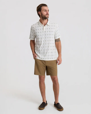 Roark Bless Up Breathable Stretch Polo - Unbleached