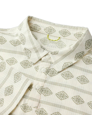 Roark Bless Up Breathable Stretch Polo - Unbleached