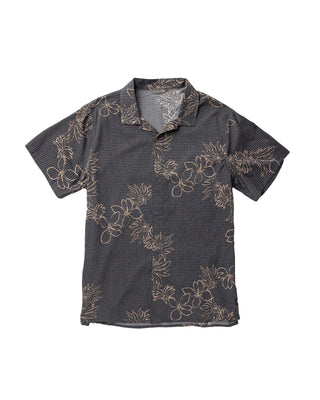 Roark Bless Up Trail Button Up Shirt - Onyx Floral