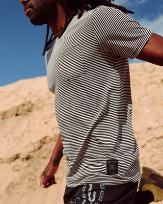 Roark Borrego Short Sleeve Active T-Shirt - Stripe