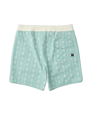Roark Chiller Scallop 17" Boardshorts - Hazy Blue