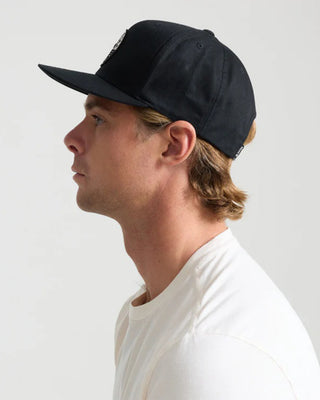 Roark Fear The Sea Snapback Hat - Black