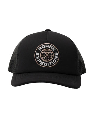 Roark Foam Trucker Global Snapback Hat - Black