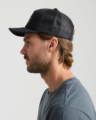 Roark Foam Trucker Global Snapback Hat - Black