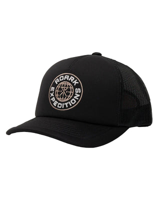 Roark Foam Trucker Global Snapback Hat - Black