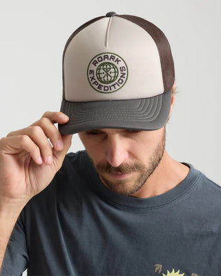 Roark Foam Trucker Global Snapback Hat - Military