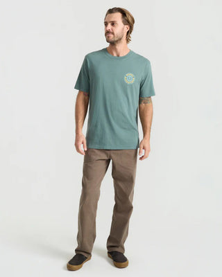 Roark Goin Global Premium Short Sleeve T-Shirt - Slate Green