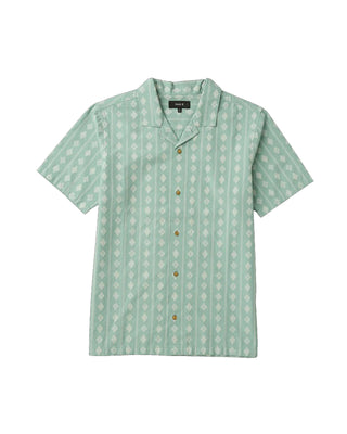 Roark Gonzo Short Sleeve Button Up Shirt - Hazy Blue