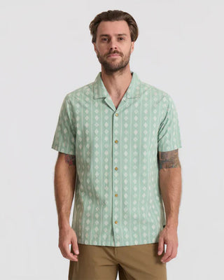 Roark Gonzo Short Sleeve Button Up Shirt - Hazy Blue