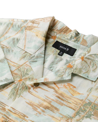 Roark Gonzo Short Sleeve Button Up Shirt - Seafoam