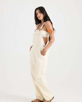 Roark Women's HWY 1 Overall Jumpsuit - Bone