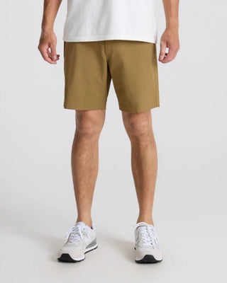 Roark Layover Pro Traveler Short - Dark Khaki