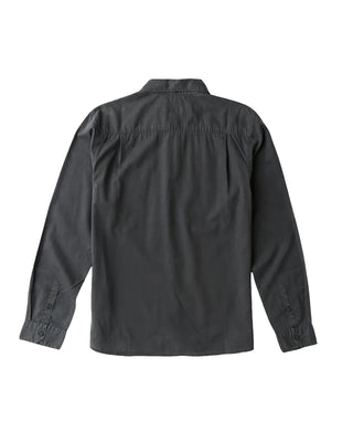Roark Made To Fade Long Sleeve Button Up Shirt - Washed Charcoal