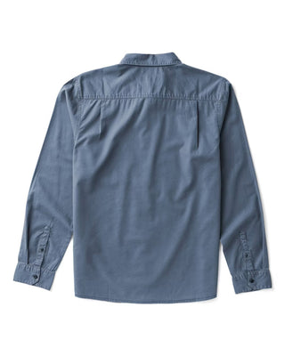 Roark Made To Fade Long Sleeve Button Up Shirt - Washed Slate